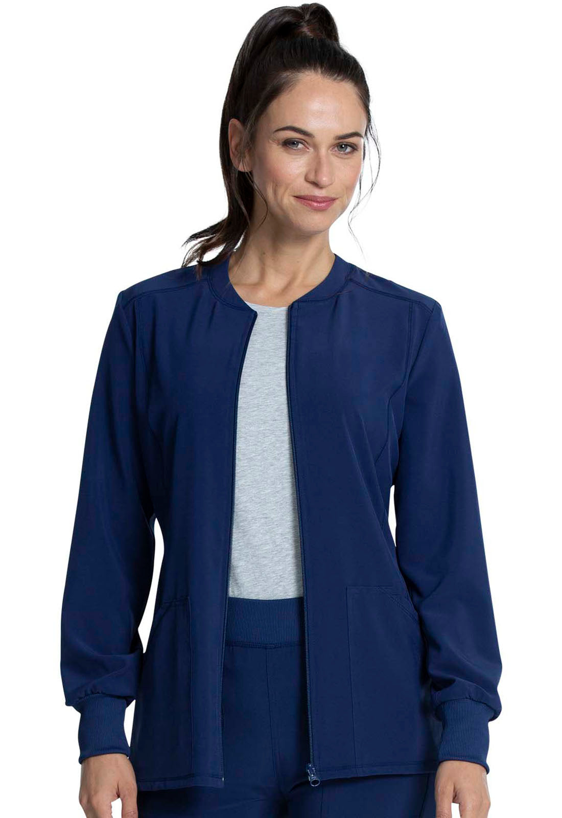 Cherokee Allura Zip Front Scrub Jacket