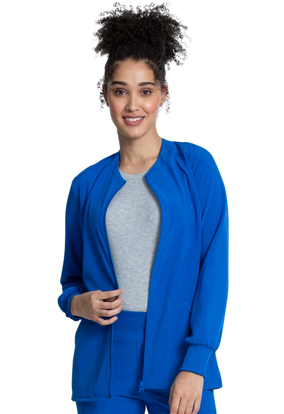 Cherokee Allura Zip Front Scrub Jacket