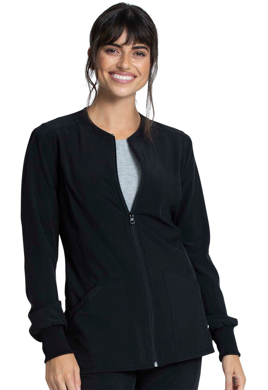 Cherokee Allura Zip Front Scrub Jacket